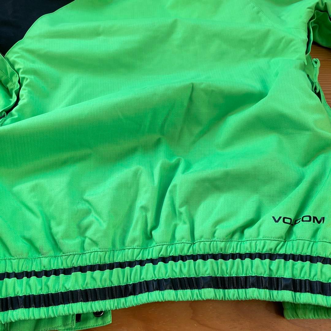 ボルコム 子ども用ジャケット ライトグリーン/ブラック130