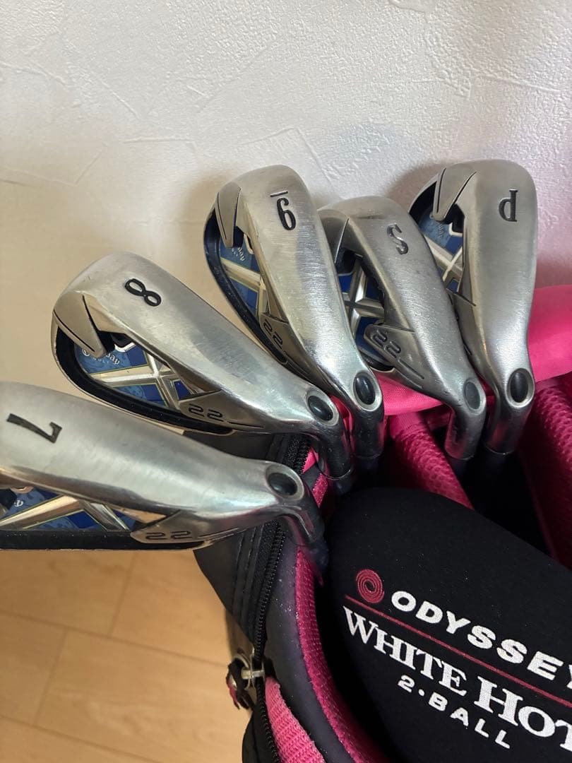 callawayフルセット希少X-22 レディースアイアン計10本　付属品多数