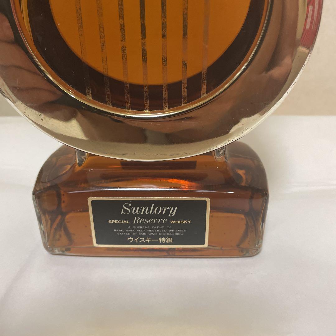 希少サントリー ウイスキースペシャルリザーブ楽器ボトルハープ特級古酒 ローヤル