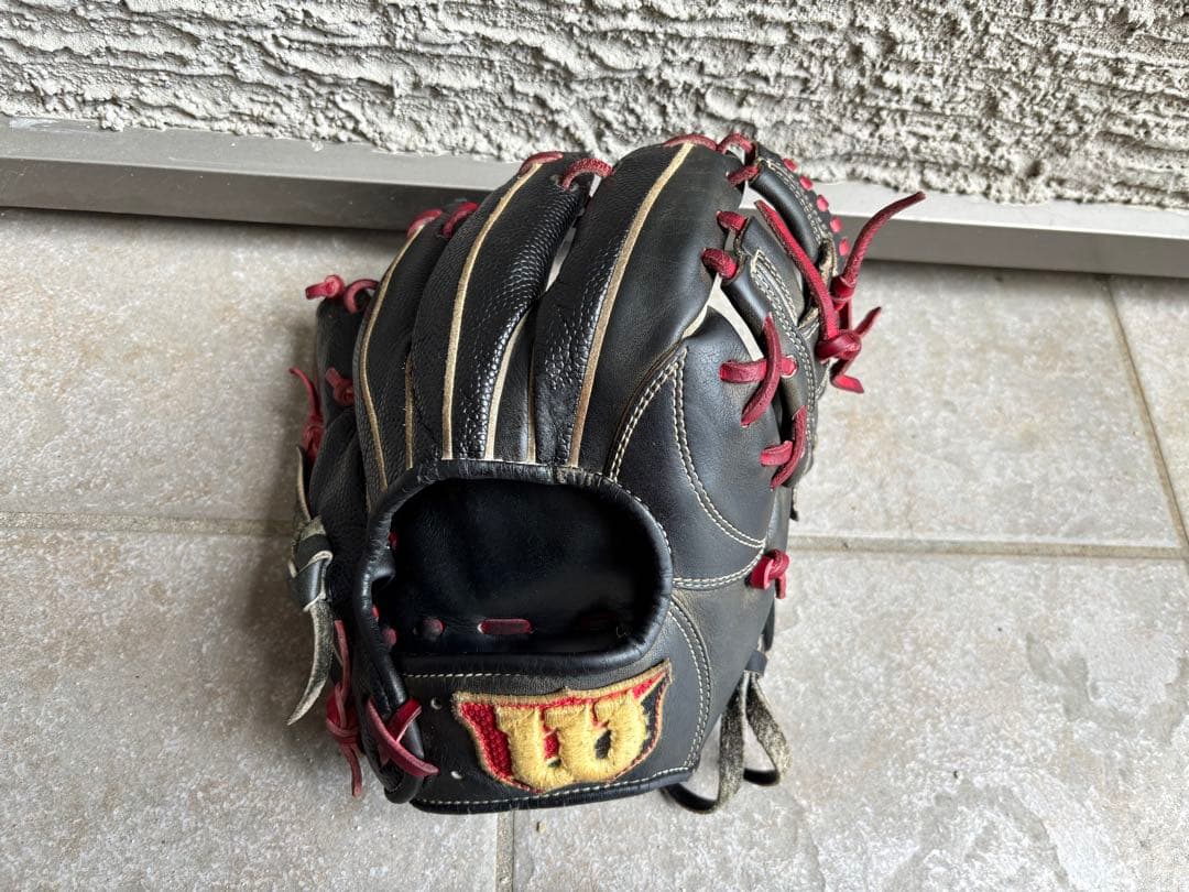ウィルソントレーニンググラブ　野球硬式　革紐カスタム品
