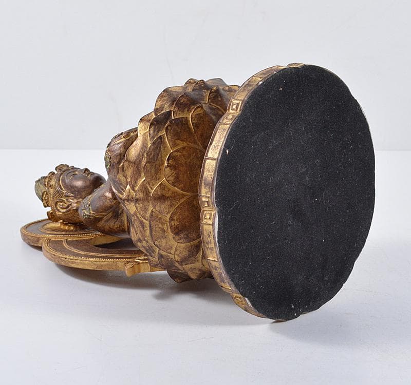 仏教美術　樹脂製　レプリカ　チベット仏　仏像　置物　V　R4673