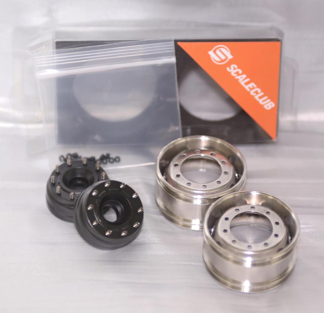 ■SCALECLUB メタル フロントアクセル ホイール付 NON DRIVE