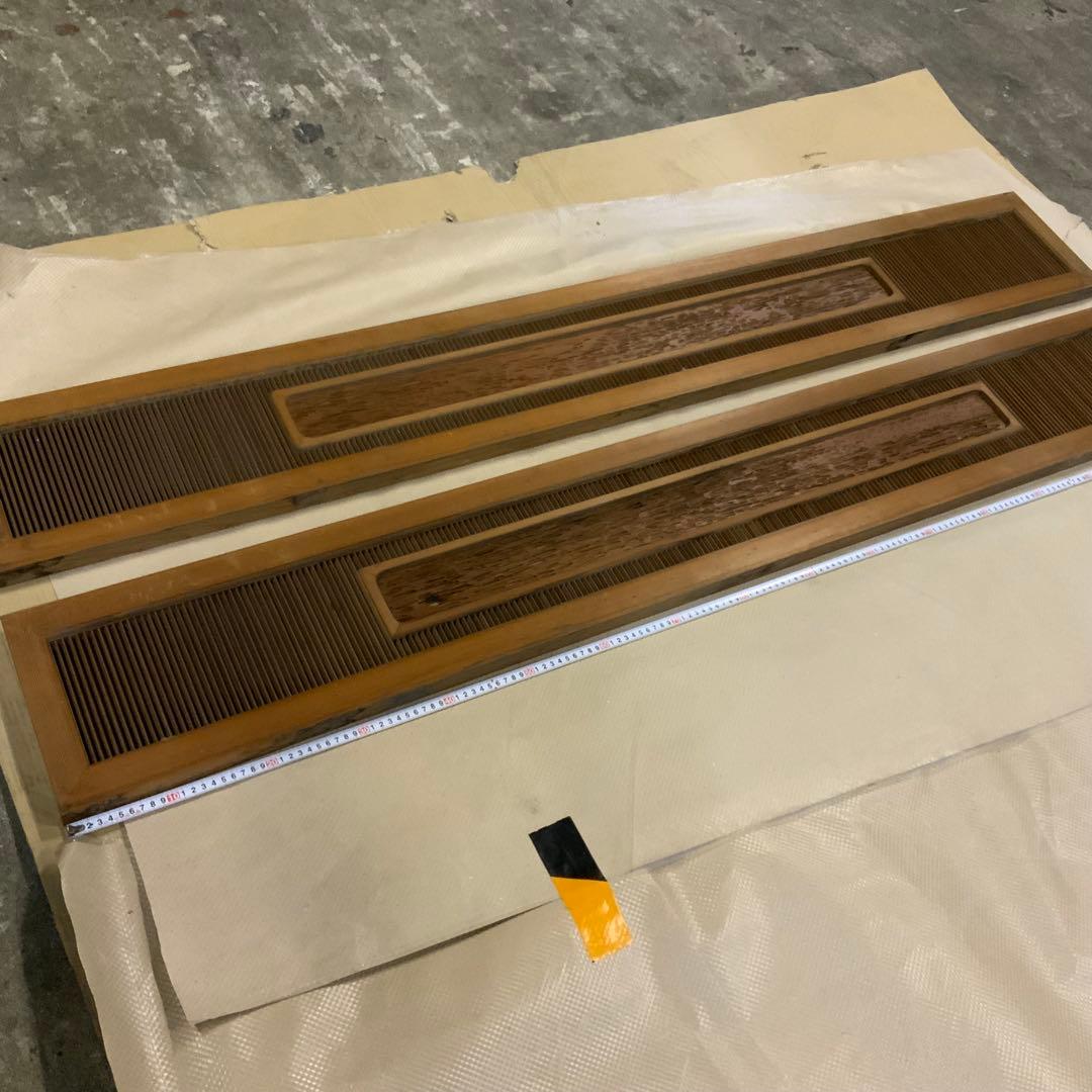 木製欄間　建具 らんま　2枚