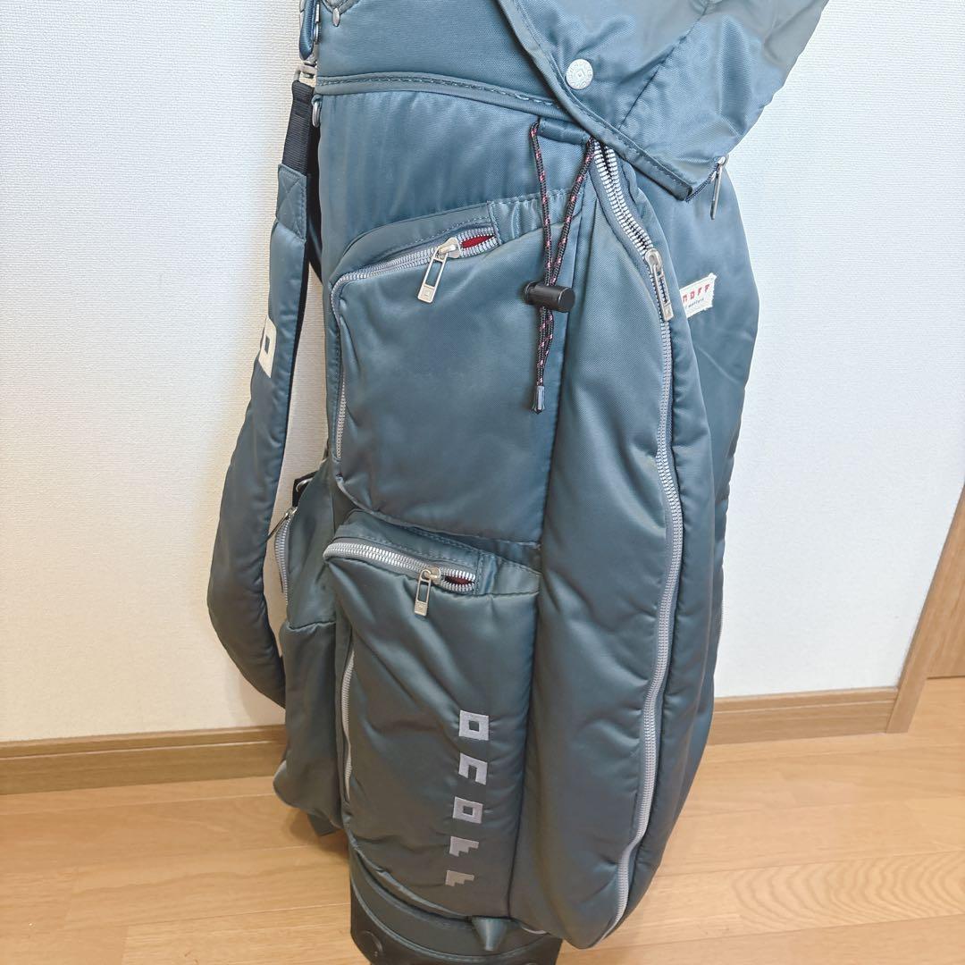 K405 onoff ナイロンツイル ネイビー キャディバッグ