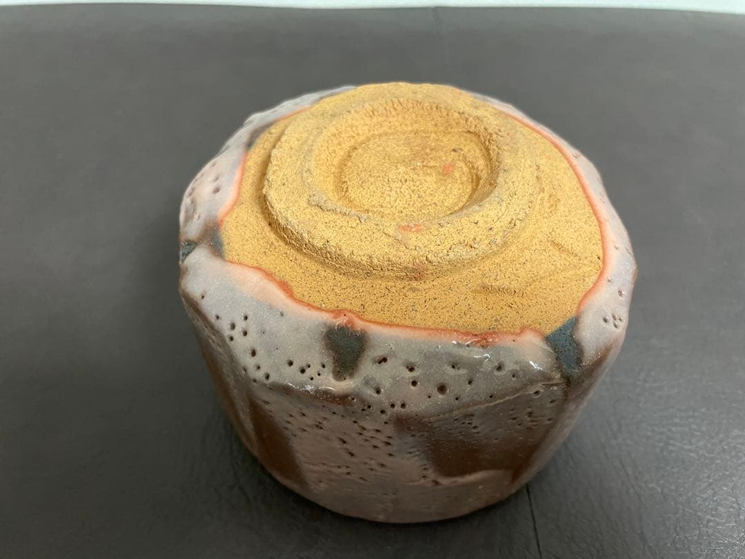 伊藤公洋　紫志野茶盌　共箱　栞　志野焼　茶碗　茶道具