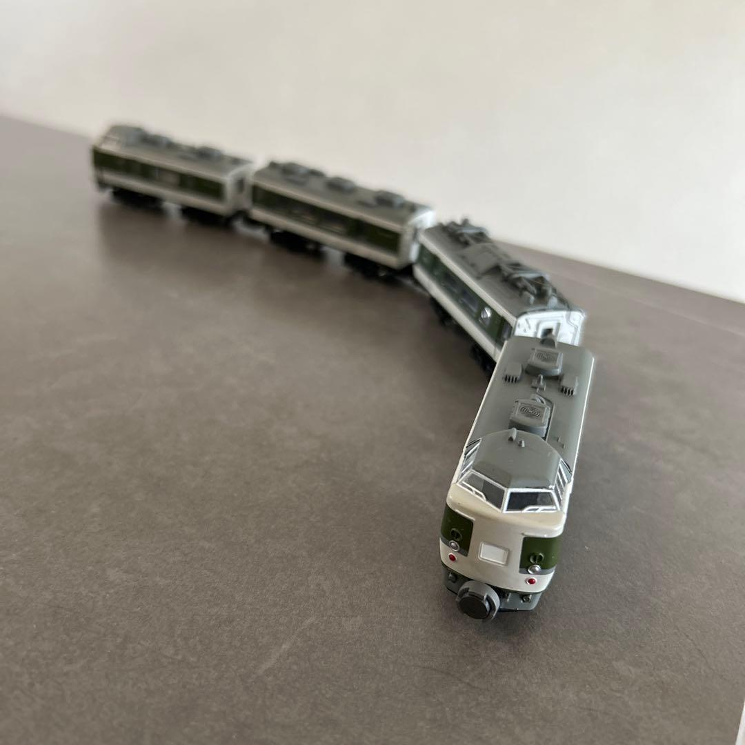 Nゲージ 4両編成 鉄道模型 緑/グレー