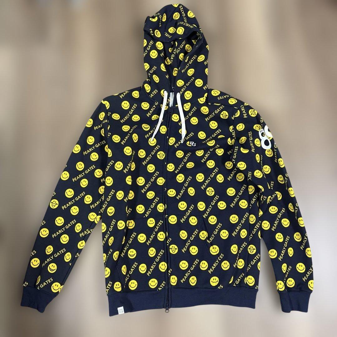 【美品】PEARLY GATES スマイリーフェイスパーカー サイズ6