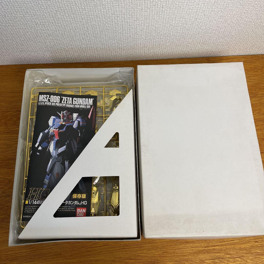 【プラモデル】Zガンダム HG 金メッキバージョン 賞品 白箱