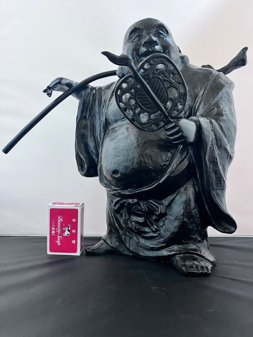 般若　純一郎　布袋尊 七福神　仏像 銅製　銅製　彫刻　置物　金運　縁起物　骨董