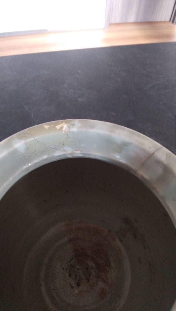 李朝　韓国美術　朝鮮美術　花器　中国古美術　染付　オブジェ