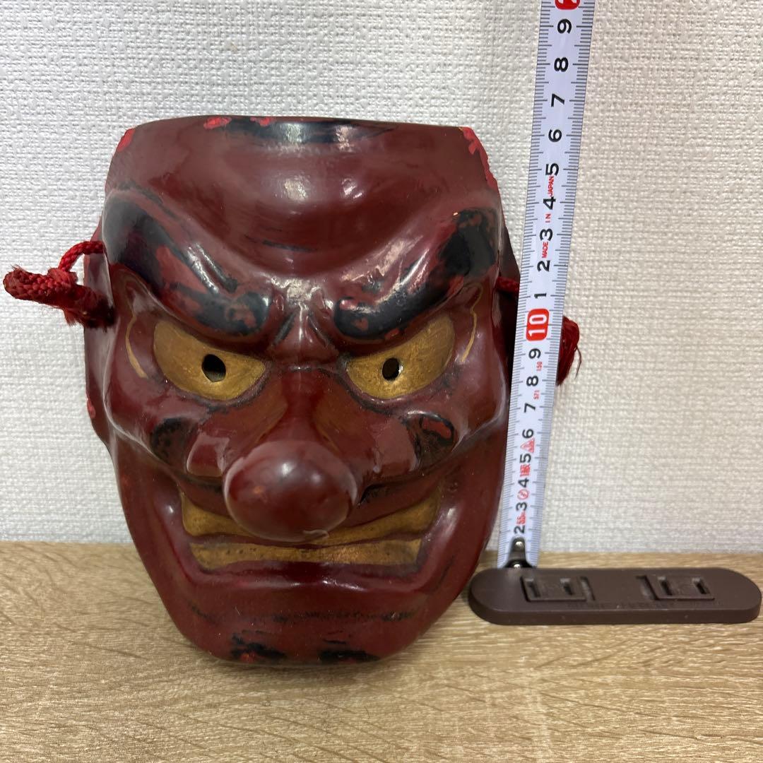 お面　天狗の面　鉄製　魔除開運