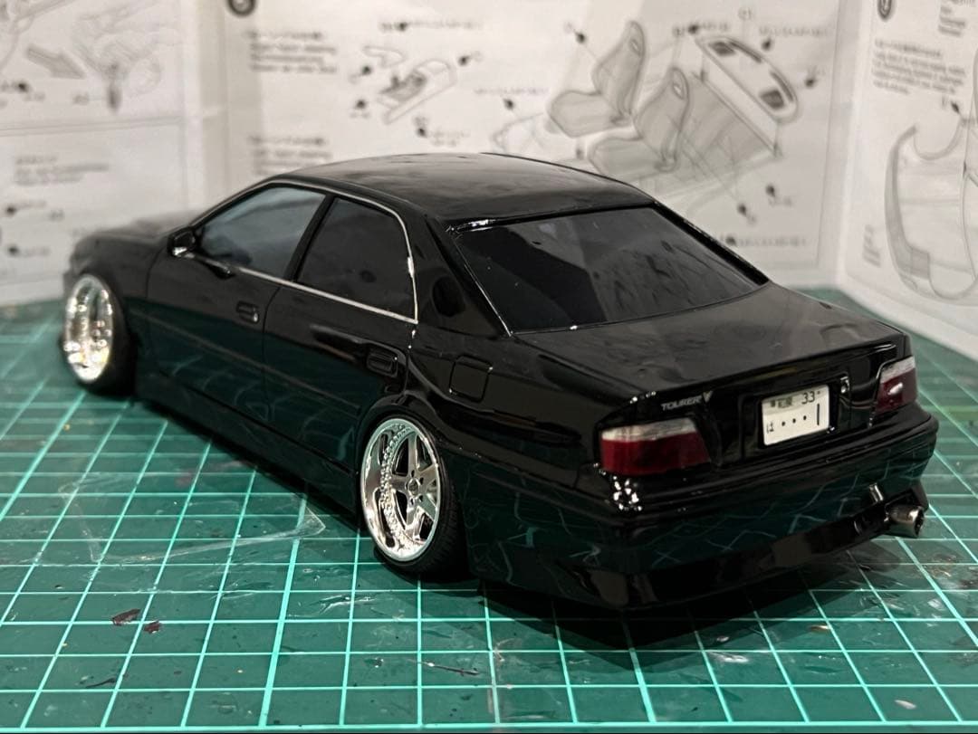 アオシマ 1/24 VERTEX JZX100 チェイサー 完成品