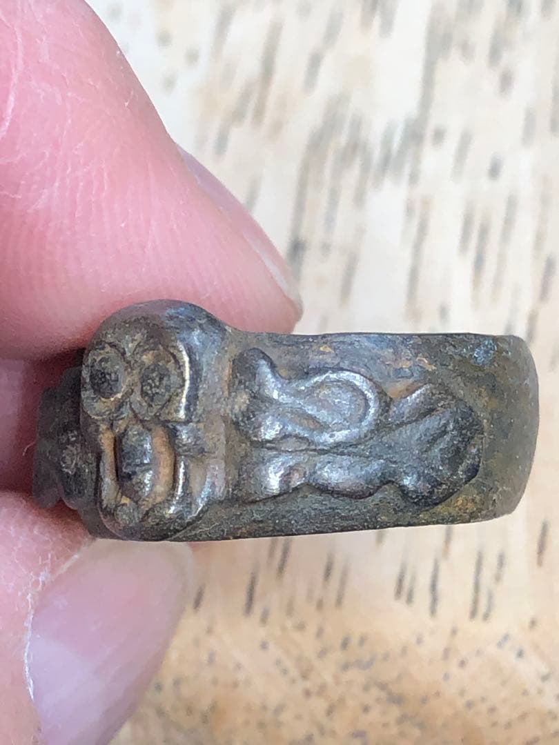 ビンテージ　スカル　髑髏　骸骨　リング　アンティーク　ネイバーフッド　レトロ