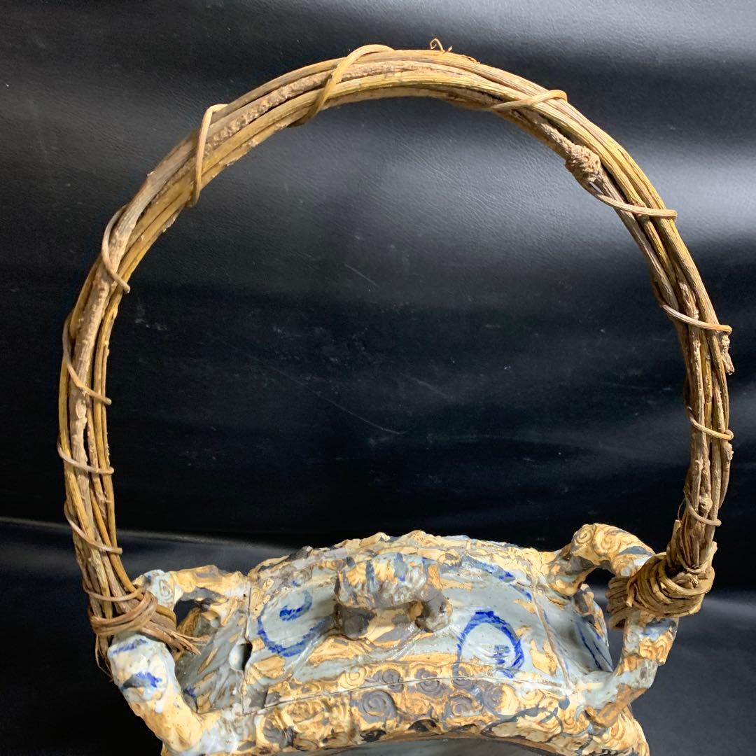 丸型の陶器の水槽　金魚・メダカ・インテリアに 和&アジアンテイスト