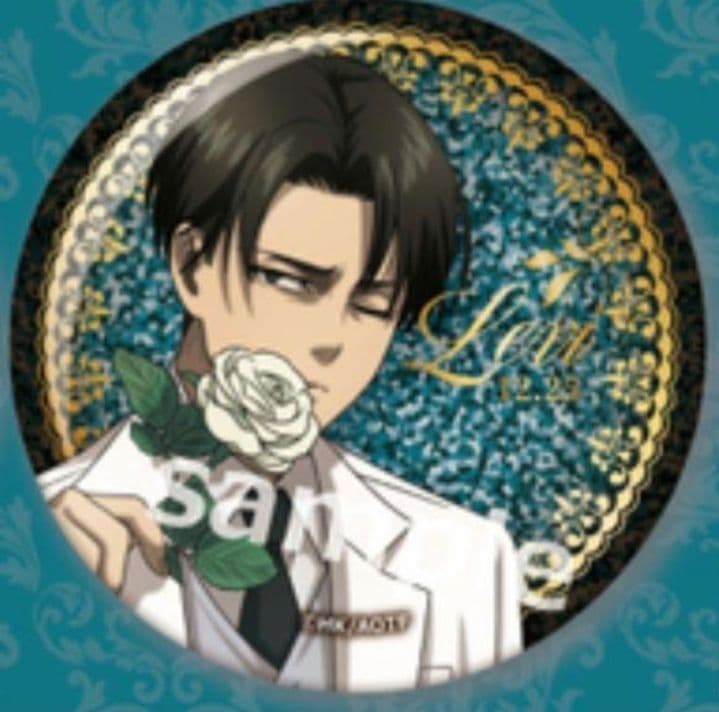 先着1名　リヴァイ　缶バッジ　カラオケの鉄人コラボ