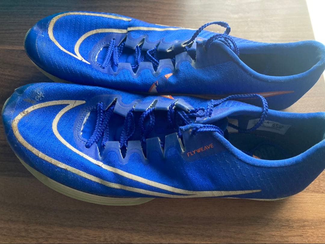 Nike Flyknit 青 スパイクシューズ