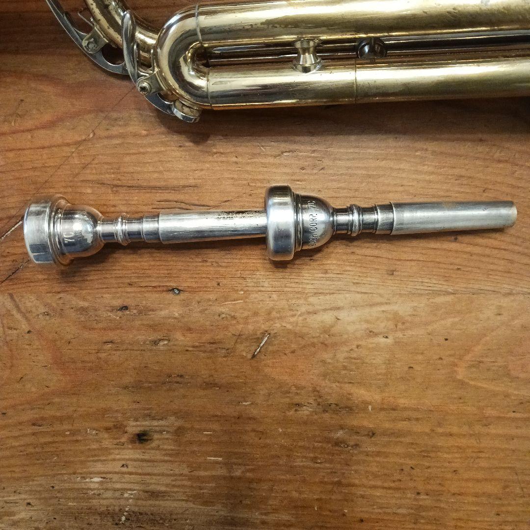 YAMAHA YTR333トランペット 本体とBach 7C,ケース,ミュート