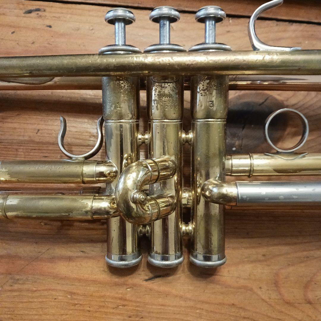 YAMAHA YTR333トランペット 本体とBach 7C,ケース,ミュート