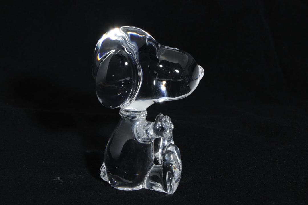 Eb2280 Baccarat バカラ スヌーピー クリスタル 置物 インテリア