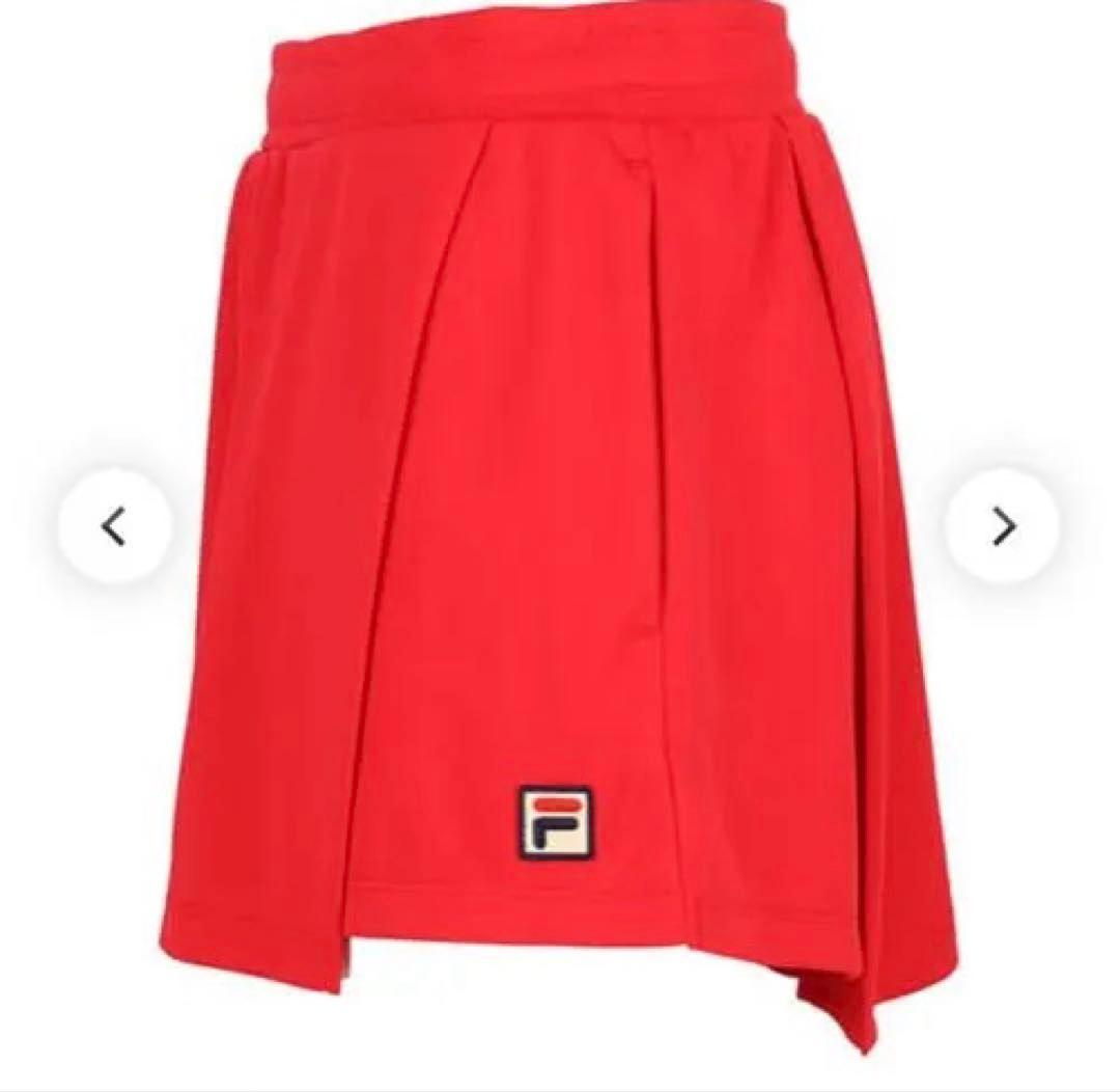 新作未使用　FILA ラップショートパンツ EL0039 レディース 赤