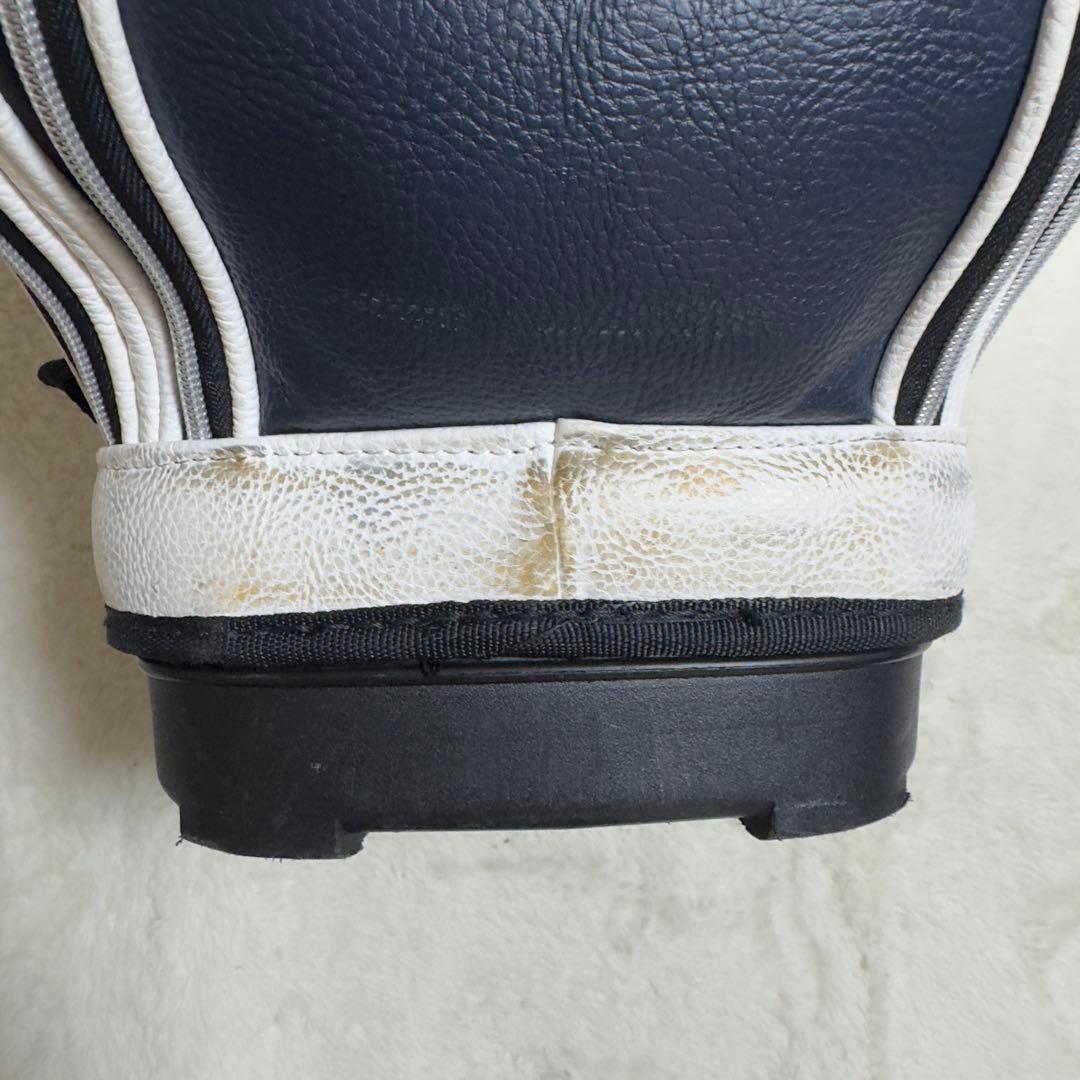 美品Admiral ゴルフ　キャリバッグ　ホワイト　カバーあり合皮