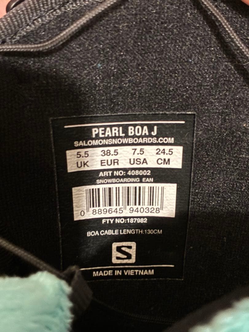 SALOMON スノーボードBOAブーツ ブラック 24.5cm