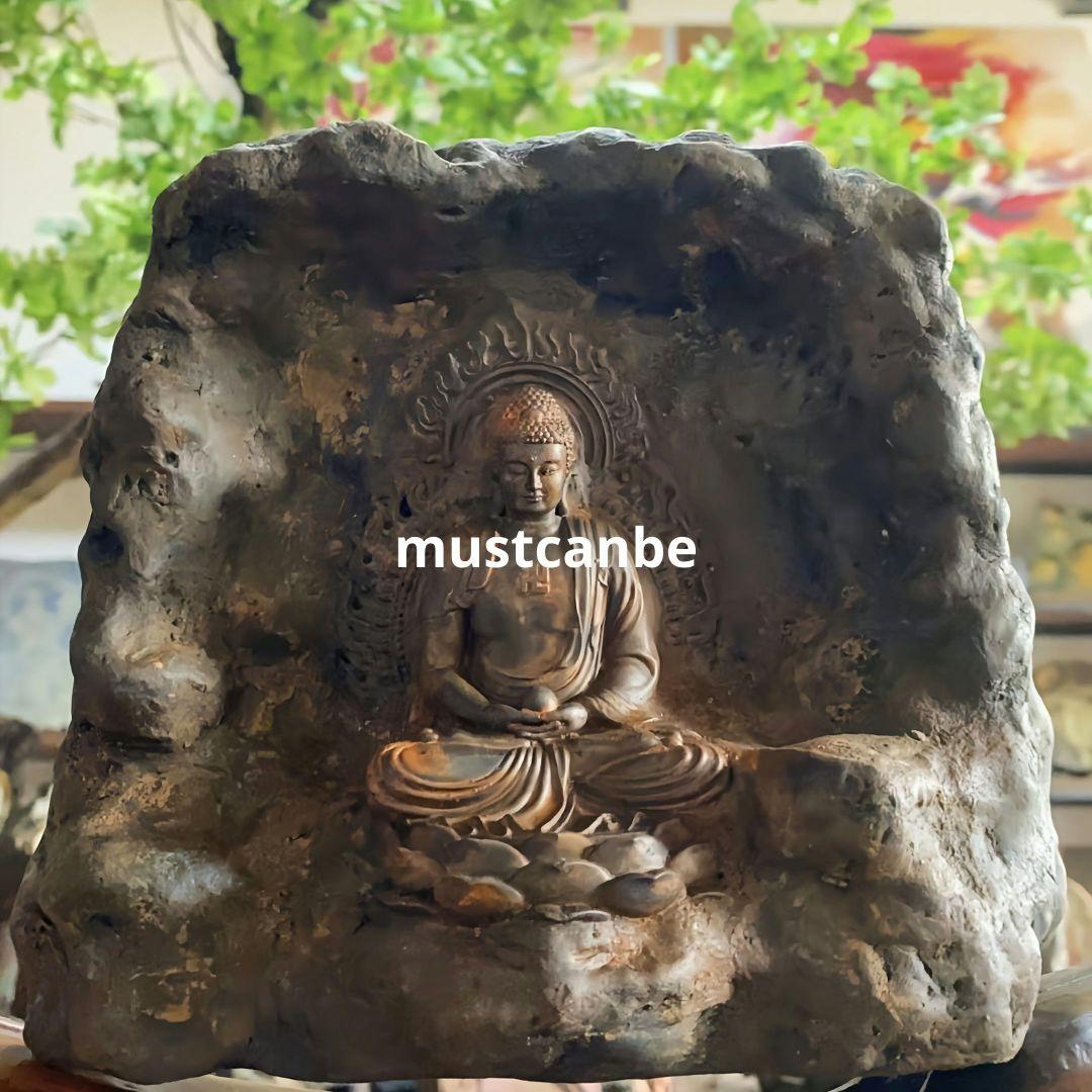 石像 仏像 阿弥陀仏 応接間 装飾 茶室 禅意 奉納 置物