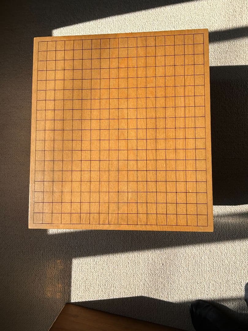 木製囲碁盤 大きめ 脚部付き　囲碁石セット　宮崎産　カヤ