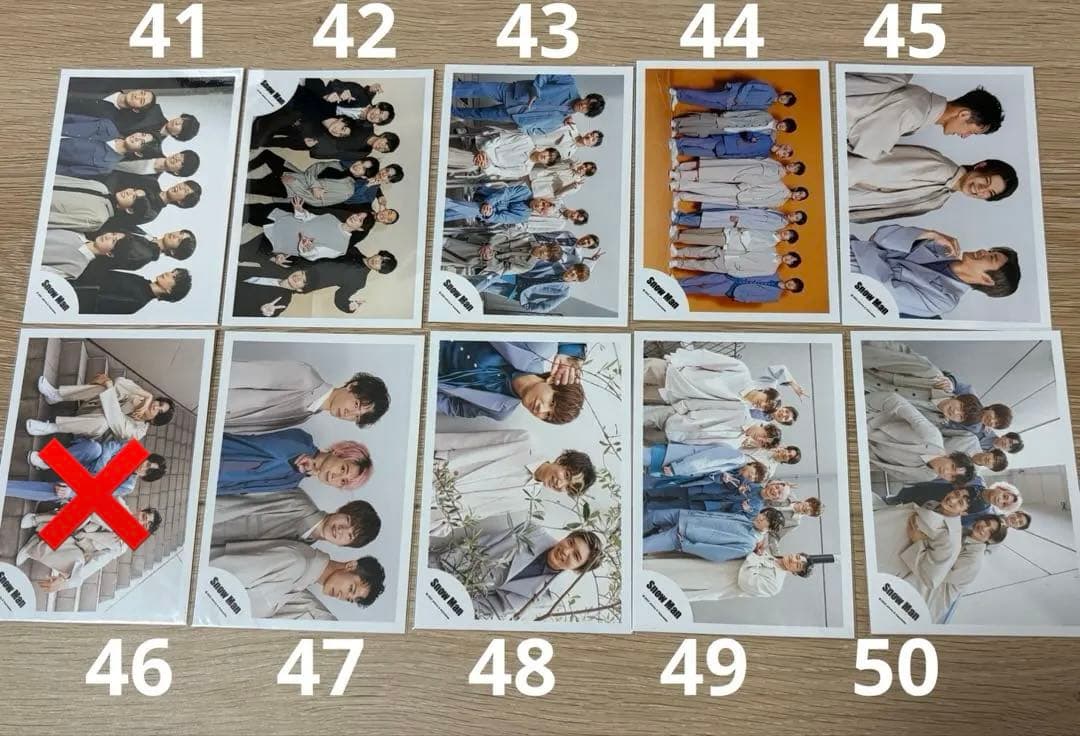  Man 公式写真セット 集合⑴