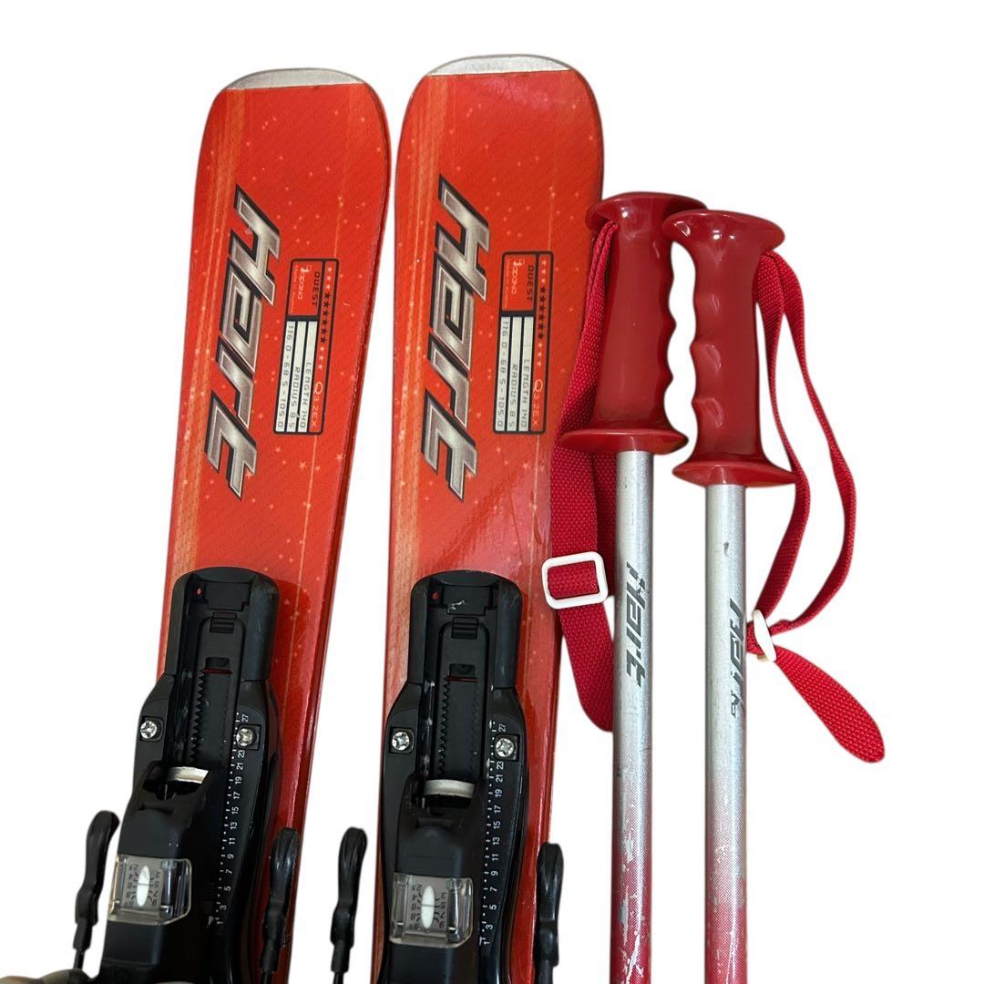 ⑥スキーブーツ、25cm280mmレディース大人女性セットスキー板、ストック3点