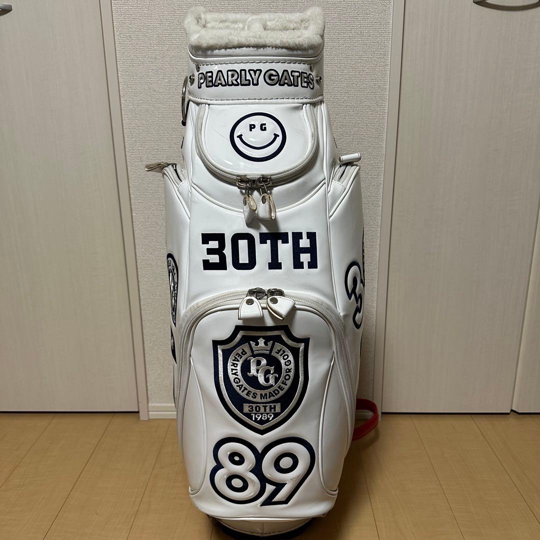 パーリーゲイツ30周年限定キャディバッグ 9inch ホワイト
