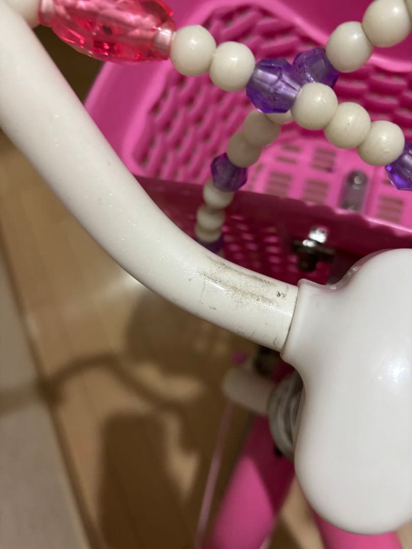 ココ　(お引き取り限定)ミニーマウス子供用自転車 ピンク18 美品