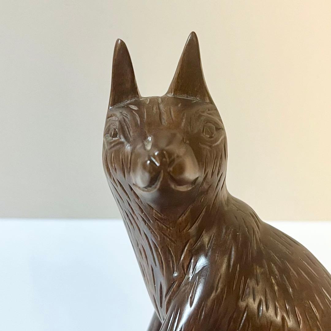 木　木製　木彫　木彫り　犬　置物