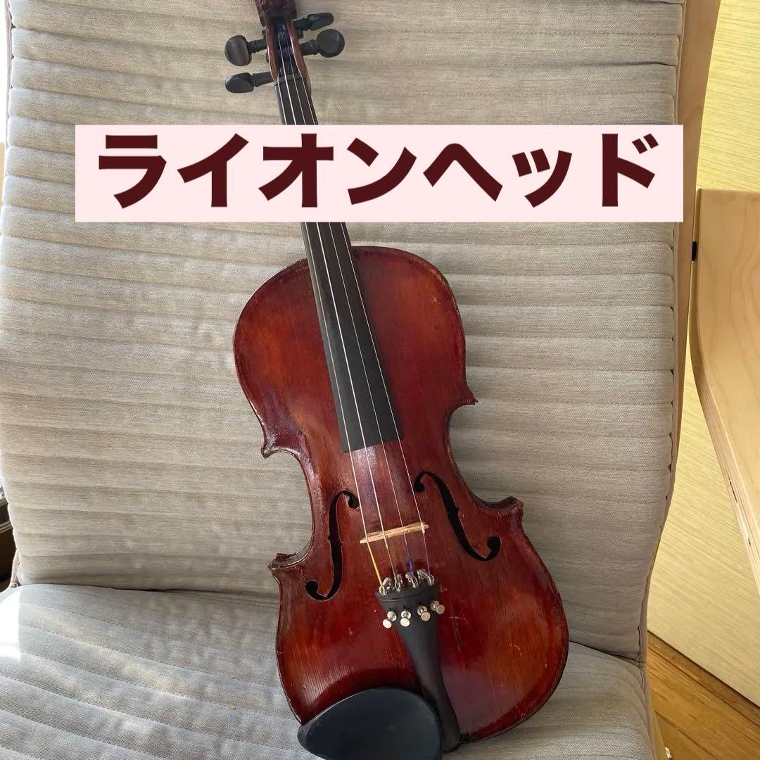 ライオンヘッド　フィドル　バイオリン 彫刻デザイン