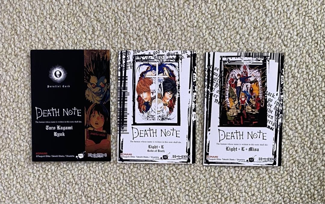 デスノート【レア】カード！夜神月！リューク！Ｌ！ミサ！シークレット！入手困難！