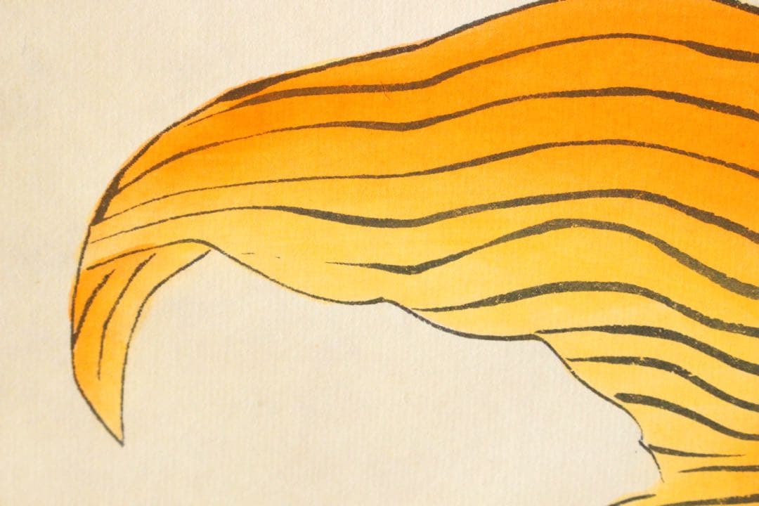 No5210 掛軸　中国画　「楊柳青年画」　木版画　紙本　古画　古美術　送料無料