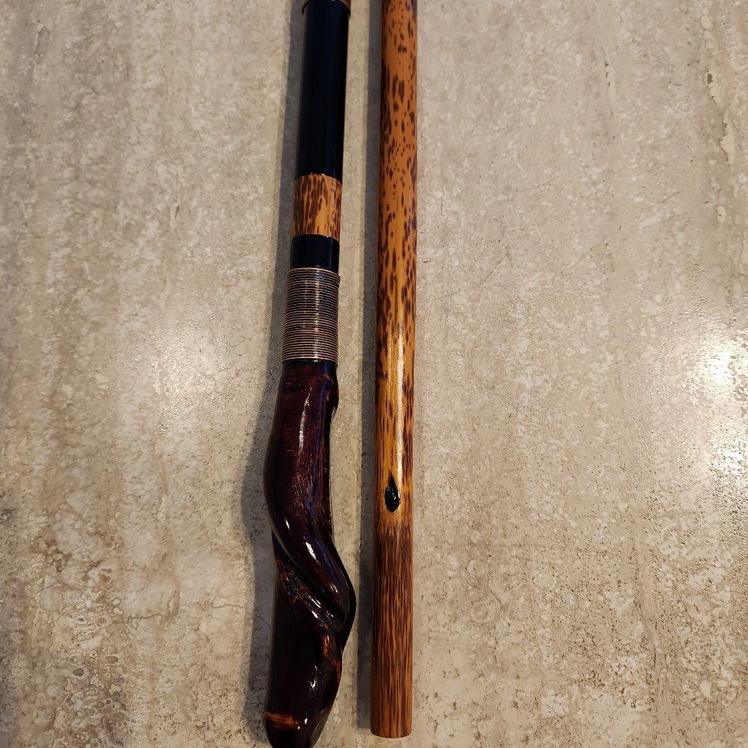 未使用　紀州ヘラ竿系統　[鴻声]　玉柄と竿受けのセット