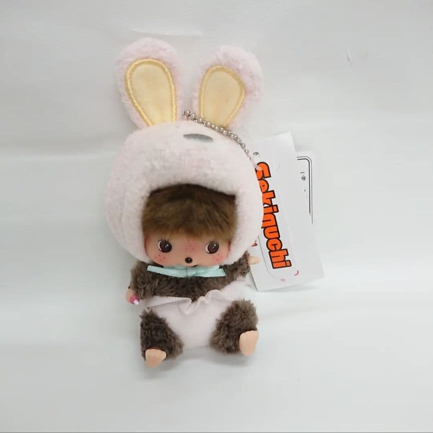 【希少】モンチッチ ベビチッチ SS 顔デカ うさぎ キーチェーン