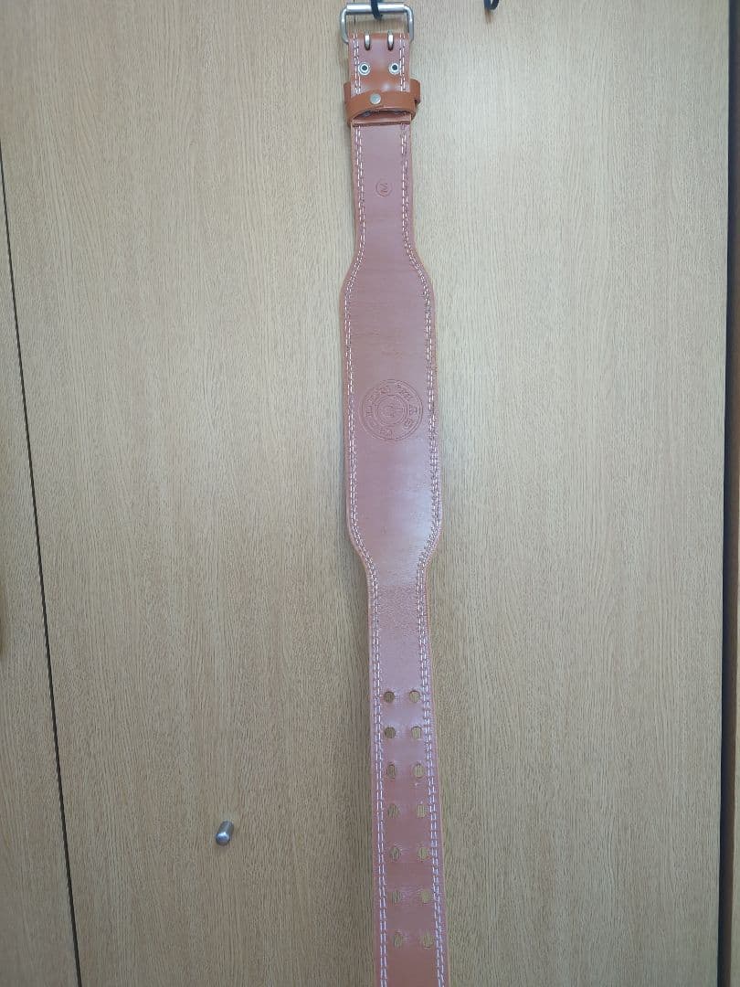 GOLD'S GYM レザー トレーニングパワーベルト