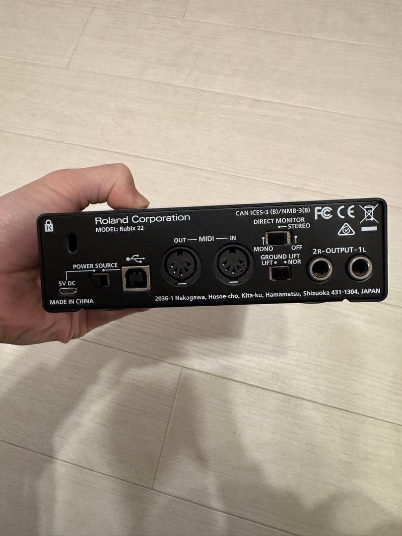 DJ機材 Roland rubix22