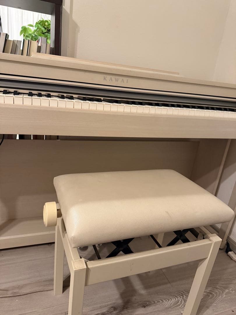 KAWAI ホワイト 電子ピアノ 椅子付き