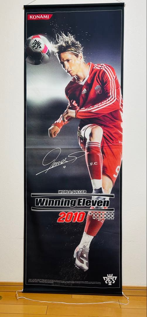 フェルナンド・トーレス タペストリー　サイン入り　【希少】　KONAMI