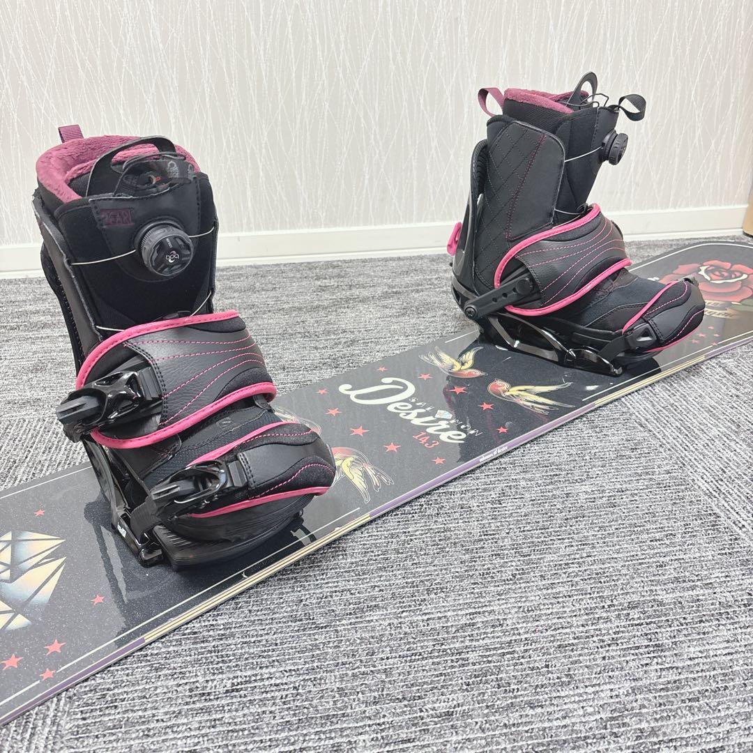 超豪華❗️サロモン/HEAD レディース スノーボードセット★143cm+ブーツ付