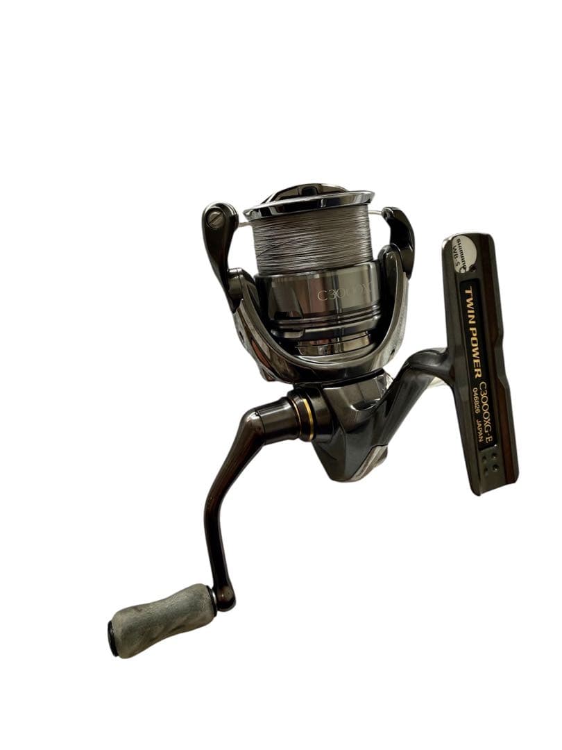 【極美品】24 ツインパワー C3000XG リールスタンド、バンドルノブ付き