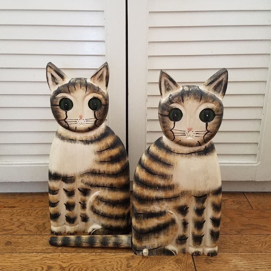 ★【希少レア】アンティーク調 猫の置物 ヴィンテージ★