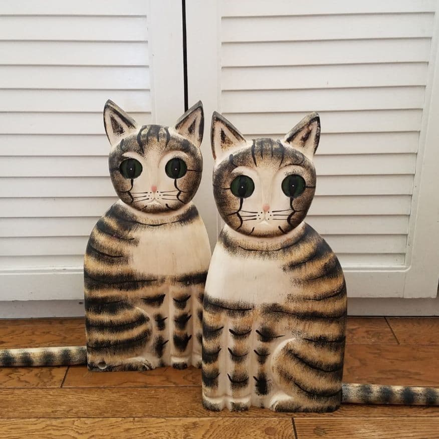 ★【希少レア】アンティーク調 猫の置物 ヴィンテージ★