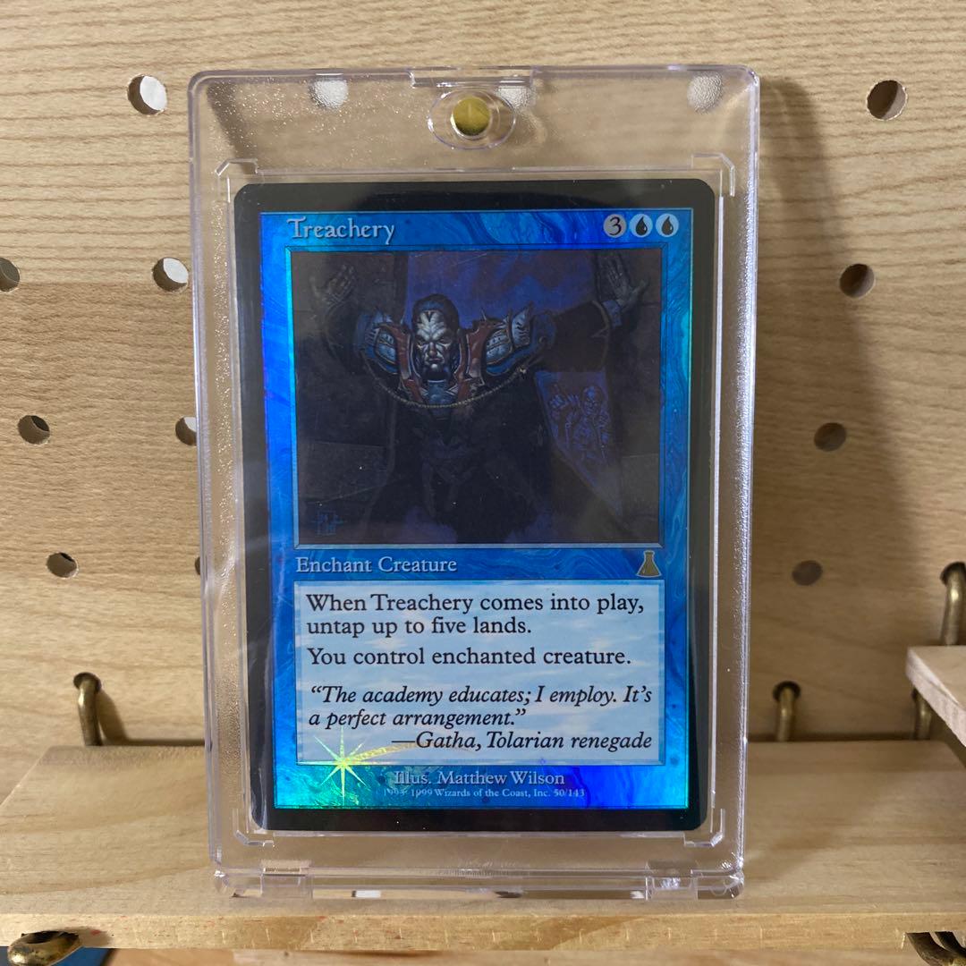 mtg FOIL 不実/Treachery 英語版