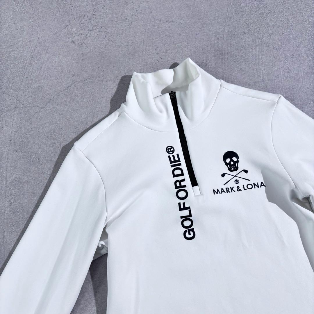 美品 MARK&LONA ハーフジップフリース 裏起毛 36 日本製