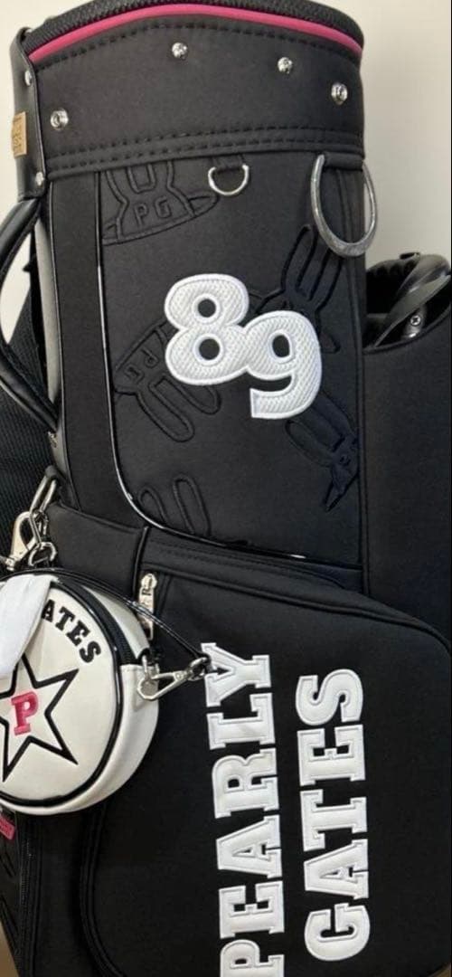 ひろなPEARLY GATES キャディバッグ ブラック