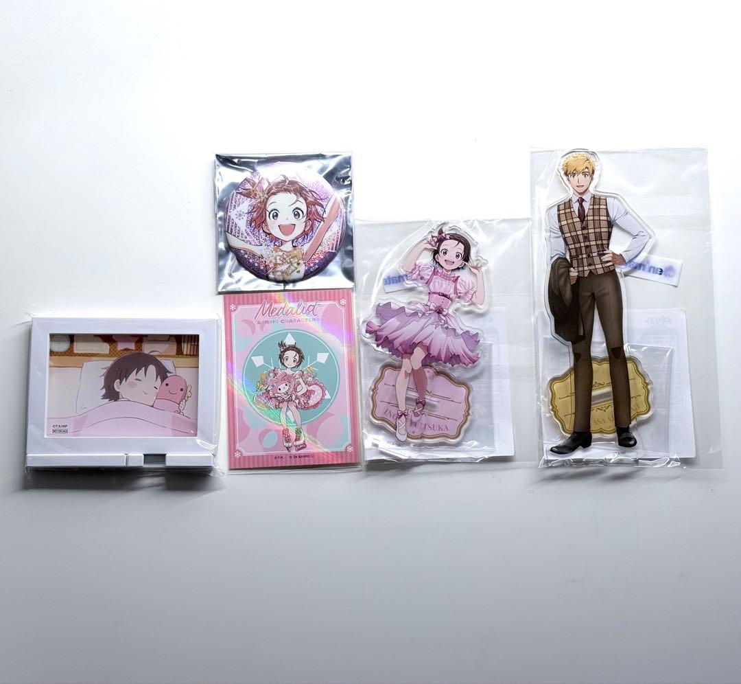 メダリスト 結束いのり 明浦路司 まとめ売り アクリルスタンド 缶バッジ B賞